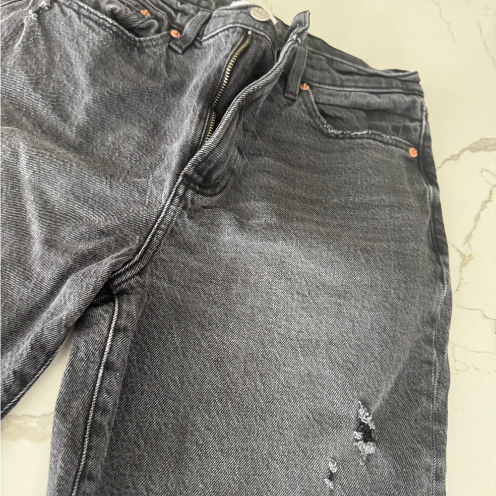 Pistola Washed Black Cropped Jeans